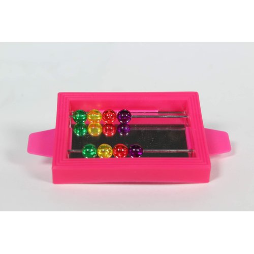 Penn-Plax Bird Life - Mirror with Beads Toy | Easy to Attach to Any Bird Cage | Keep Your Birds Entertained and Stimulated (BA507)