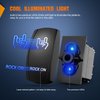 Nilight Rock On Rocker Switch Led Light Bar Switch 5 Pin Laser On Off SPST switches 20A/12V 10A/24V Switch Blue with Jumper Wires Set for Cars Trucks Boats ATVs UTVs RVs, 2 Years Warranty