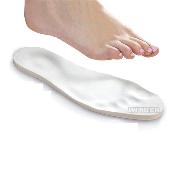 2 Pairs Memory Foam Insoles Shoe Comfort Unisex Size Cushion Feet Pad Heel Shock