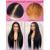 Barbique Straight Lace Front Wigs Human Hair Pre Plucked 13x4 Hd Lace Front Human Hair Wigs for Women 200 Density Brazilian Virgin Hair Straight Glueless Human Hair Wigs Bleached Tiny Knots 20 Inch