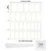 Dashing Diva Gloss Nail Strips - White Canvas | UV Free, Chip Resistant, Long Lasting Gel Nail Stickers | Contains 27 Nail Wraps, 1 Prep Pad, 1 Nail File