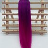 Ombre Purple Pink Braiding Hair Pre Stretched Braids Kanekalon Braiding Hair Extensions