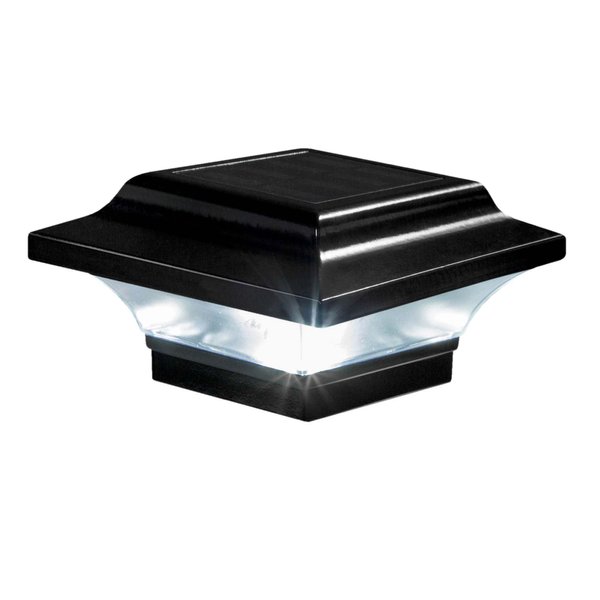 Classy Caps SL082B Imperial Outdoor Post Light- Fits 2" x 2", 2.25" x 2.25", 2.5" x 2.5" Posts, Black Powder Coated Aluminum