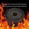 FGJQEFG Black Fiberglass Heat Shield Sleeve Adjustable Hose Heat Spark Plug Wire High Temp (5Feet x 1Inch) for Motorcycle Exhaust Insulation Thermal Wrap Roll Car Brake Line Cable Protection Tape