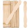 Wooden 8" Fan Handles, Wedding Programs, or Paint Mixing, Pack 100, Jumbo Craft Popsicle Sticks for Auction Bid Paddles, Wooden Wavy Flat Stems for Any DIY Crafting Supplies Kit, by Woodpeckers