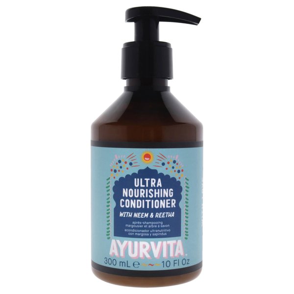AyurVita Conditioner – Natural Nourishing Dandruff Conditioner – Hair Care with Neem & Reetha – Ayurvedic Daily Hydrating Conditioner - Moisturizing Cleansing Conditioner –For Women & Men - 10 fl oz