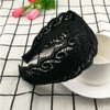Vctitil Black Wide Lace Headband Hair Band Elegant Trendy Headband Elastic Hairbands With Teeth Headwear Accessories For Women And Girls
