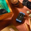 Colibri Premium V-Cut Cigar Cutter - Ergonomic Stainless Steel Spring-Loaded Blade, Ideal for up to 60+ Ring Gauge - Gift for Cigar Enthusiasts (Blue)