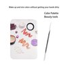 Makeup Palette, Makeup Mixing Palette, Color Mixing Tool, Artist Palette, Stainless Steel Makeup Palette For Makeup, Foundation, Nail Art, Loose Powder, Eye Shadow, Blush, Lip Gloss (2PCS)
