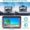Backup Camera HD 1080P Rear View Monitor Kit Night Vision Waterproof Reverse Camera for Car Truck Pickup Minivan DIY Grid Lines DoHonest S01