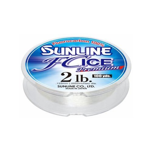 Sunline 63042330 FC Ice Premium Clear 1 LB Fishing Line, Clear, 100 yd