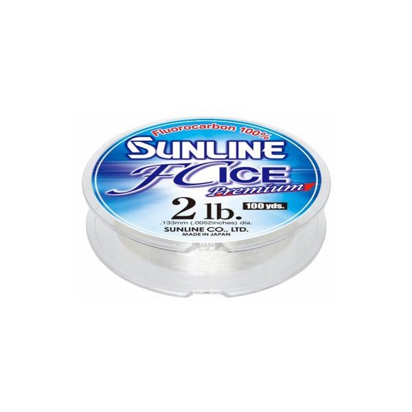 Sunline 63042330 FC Ice Premium Clear 1 LB Fishing Line, Clear, 100 yd