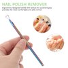 Lurrose 4 Pcs Cuticle Pusher Stainless Steel Triangle Cuticle Peeler Scraper Gel Nail Polish Remover Trimmer for Manicure Beauty Salon(Blue)