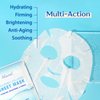 Ebanel 10 Pack Collagen Face Mask, Instant Brightening & Hydrating Face Sheet Mask with Aloe Vera, Hyaluronic Acid, Vitamin C and E, Chamomile, Anti Aging Face Mask with Hydrolyzed Collagen, Peptide