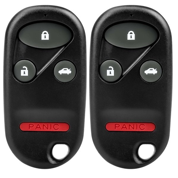 NPAUTO Key Fob Replacement Fits for 2002 2003 2004 Honda CRV CR-V, Keyless Entry Remote Control Car Key Fobs (OUCG8D-344H-A, Pack of 2)