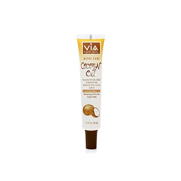 Via Natural Ultra Care Coconut Oil [Concentrated Natural Oil] 1.5 Oz,Pack of 12
