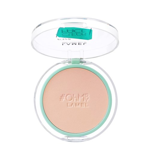 Lamel OhMy Clear Face Powder - Light Natural Coverage & Suet Control - Cruelty Free - Sand Beige N.405