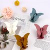ATODEN Butterfly Hair Clips Butterfly Clips Hair Claw Clips for Girls 2.6'' Hair Clips for Women 4Pcs Claw Clip Matte Hair Claws Butterflies Accessories Hair Clamps Jaw Clips for Thin and Medium Hair