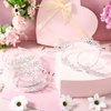 Yuefunny 24 Pcs Crystal Tiara Headbands for Women Princess Headband Girls Crown with Combs Crown Headband for Pageant Bridal Prom Party Gifts (Silver,Modern)