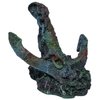 Supa Anchor On Rock Aquarium/Fish Tank Ornament | Realistic Detail | Approx. 15cm(L) x 13cm(W) x 9.5cm(H)