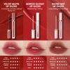 CARSLAN Matte Liquid Lipstick, Long Lasting Highly Pigmented Lip Color Make Up For Women, Lightweight, Smooth, LM01