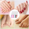 6 Pcs Metal Nail File Double Sided Grit Fingernails Filers Stainless Steel Natural Finger Nail Filers Nail Emery Boards Tool Accessories for Home Salon Shaping Styling Gel and Acrylic Nails