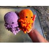 Znet3D Jellyfish Crochet Stuffed Plush Toy - Handmade in The USA - Soft and Adorable. A (Pink)