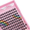 Bodermincer Lashes Clusters 10-12-14-16mm Mixed/14-16-18mm Mixed Lashes Extension Kit lash Clusters Lashes Wispy Eyelash Extension Individual False Eyelash Bunche (12+14mm Mixed)