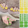 8 Sheets Solid Color Gel Nail Stickers Blue Purple Black Toe Nail Polish Strips Red Pink Green Toenail Stickers Full Nail Wraps Self-Adhesive Yellow Nail Decals Rose Red Nail Supplies for Women Girls