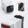 APIELE Timer Relay Digital Display 0.1S-99H Delay Time Relay 8 Pin Socket with Base DIN Rail Mount YJ48S-S 12V DC
