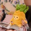 Yaafency Cute Pineapple Plush Toys,Stuff Pineapple Plushies Soft Cuddly Gift for Kids Girls Boys