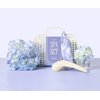 Pinch Provisions Jelly Tote Super Spa Set, 8pc Full Body Skin Care Kit, Home Spa Gift Set, Skin & Hair Care Accessories with Facial Roller, Scalp Massager, Lavendar Shower Steamer & More! (Periwinkle)