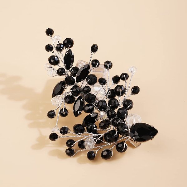 Xerling Silver Crystal Hair Clips for Brides Wedding Bling Rhinestone Headpiece Bridal Hair Accessories for Flower Girls Hair Barrettes (Silver)