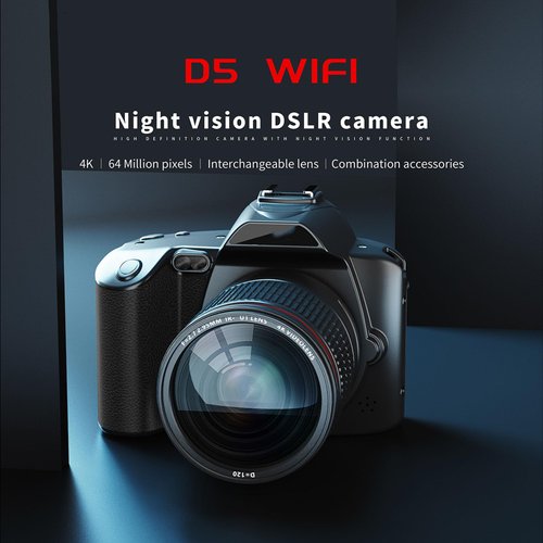 4K Vlogging Camera for YouTube, 3 Inch IPS 64MP HD Night Vision Digital Camera for Photography with WiFi, 16X Digital Zoom Camcorders Video Camera with Dual Cameras