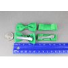 Green 4 small Bows 2 inches wide barrette alligator hair clip set of 4 bows ribbon bows