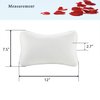 Bath Pillow for Tub, Non Slip, Breathable Soft, Comfortable Head Neck Support, Machine Washable, 2 Suction Cups(Off White)