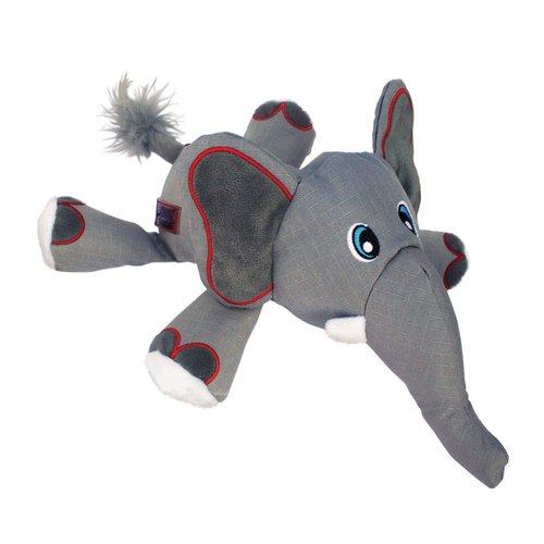 KONG - Cozie Ultra Ella Elephant - Squeaky Plush Dog Toy with Reinforced Seams - for Medium Dogs