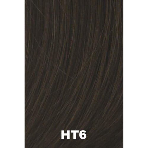 Natural Tone Hair Wrap - Christie Brinkley 6" Overall Length Heat Friendly Textured Hairpiece Fun Bun Chignon (HT6 Dark Brown)
