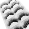 3D Mink Lashes,100% Real Siberian Mink Fur Lashes,Dramatic Cat-Eyes Look,Natural Fluffy Volume Long Wispy Totally Cruelty-Free,Reusable &Handmade Fake Eyelashes 5 Pairs (A11)
