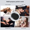 TEESSUE 6 Pcs Palm Combs for Men, Pocket Comb scalp massager, Multiple Hair Comb, Shower Comb, pocket brush