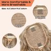 SEIKEA Ponytail Extension, 14" Short Wavy Drawstring Ponytail Lightweight Multi Layered Fake Pony Tails Hair Extensions Natural Soft Clip in Hair Extensions Ponytail Brown to Blonde