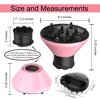 Universal Hair Diffuser Adaptable Hair Dryer Attachment for Blow Dryer Nozzles from 1.7 to 2.2 inch Diameter (Pink with Shampoo Brush)