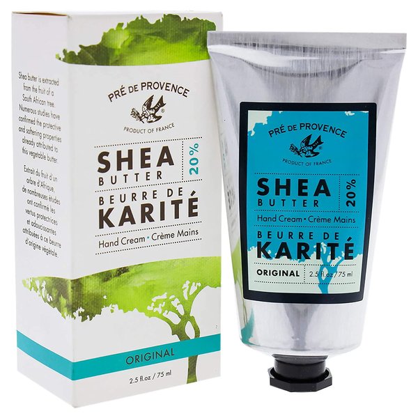 Pre de Provence 20% Natural Shea Butter Hand Cream, For Repairing, Soothing, & Moisturizing Dry Skin, Original Scent, 2.5 oz (5673)