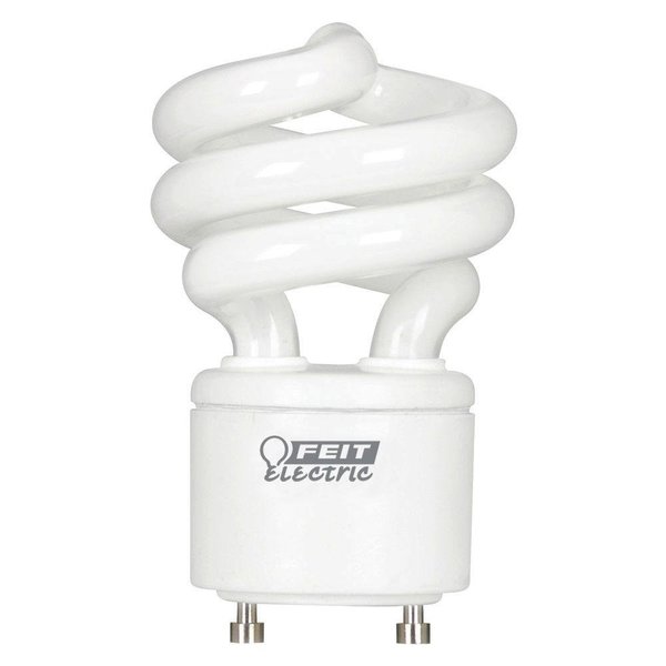 Feit Electric 60W Equivalent CFL Twist Light Bulb on GU24 Base, Non-Dimmable, 900 Lumens, 10K Life Hours, 4100K Cool White 1 Pack - BPESL13T/GU24/41K