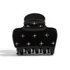 Kitsch Recycled Plastic Rhinestone Medium Puffy Claw Clip 1pc- Black