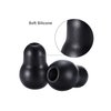 Replacement Stethoscope Ear Tips Earpieces Universal Soft Silicone Ear Plugs Earbuds Snap Tight Soft Sealing Ear Tips (Black, 24 Pieces)