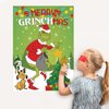 Christmas Games - Pin The Star Christmas Crafts Games for Kids Families Party, Griinch Games Party Decorations Supplies Favors, Indoor Christmas Decorations Home Decor, Xmas Kids Activities Presents