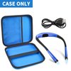 Case Compatible with Glocusent/for Vekkia/for LITOM/for LEDGLE/for TAKKUI/for TSINGREE LED Neck Reading Light Book Light for Reading in Bed. Storage Carrying Holder for USB Cable (Box Only) -Blue