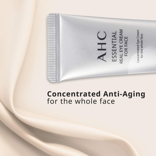 AHC Aesthetic Hydration Cosmetics Facial Moisturizer Essential Eye Cream for Face AntiAging Hydrating Korean Skincare OZ, 0.33 Ounce