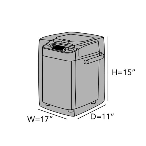 Covermates Keepsakes – Bread Maker Cover – Dust Protection - Stain Resistant - Washable – Appliance Cover-Bronze